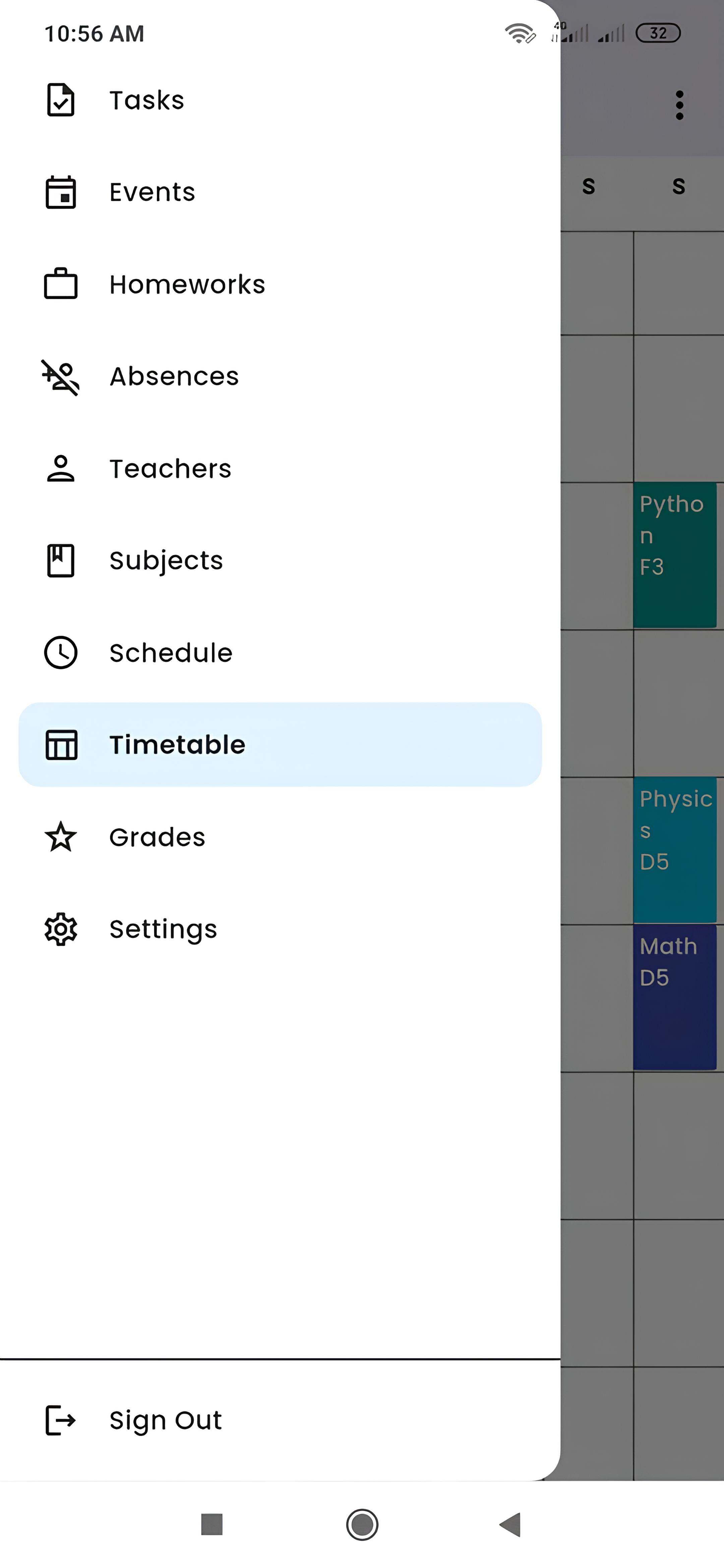 Tructivity School Planner and Academic Management Interface